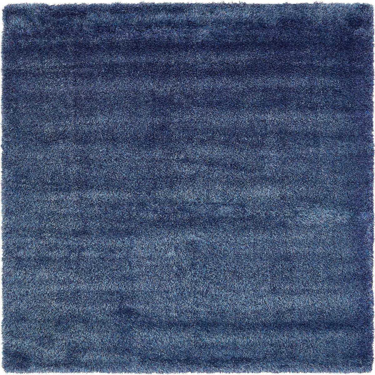 Quadratisch Hochflorteppich Luxe Solid Shag in Blau von Hadorn™ - Lifestyle Image
