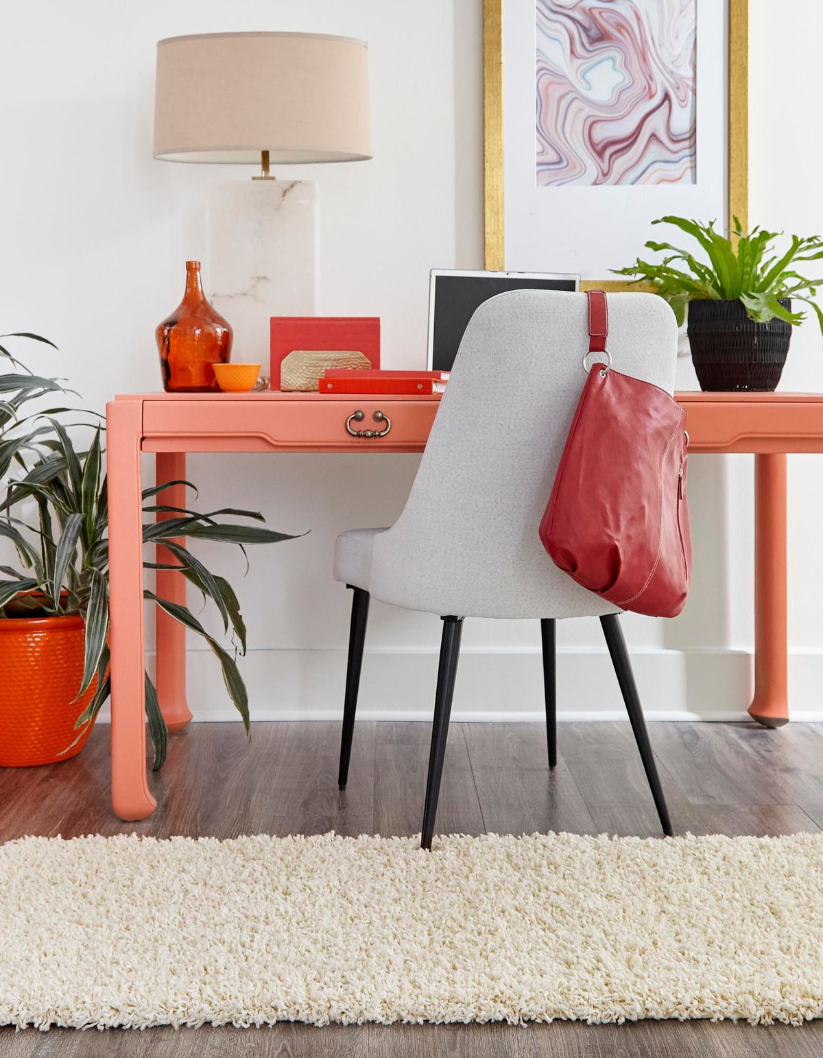 Läufer Hochflorteppich Solid Shag in Beige von Hadorn™ - Lifestyle Image