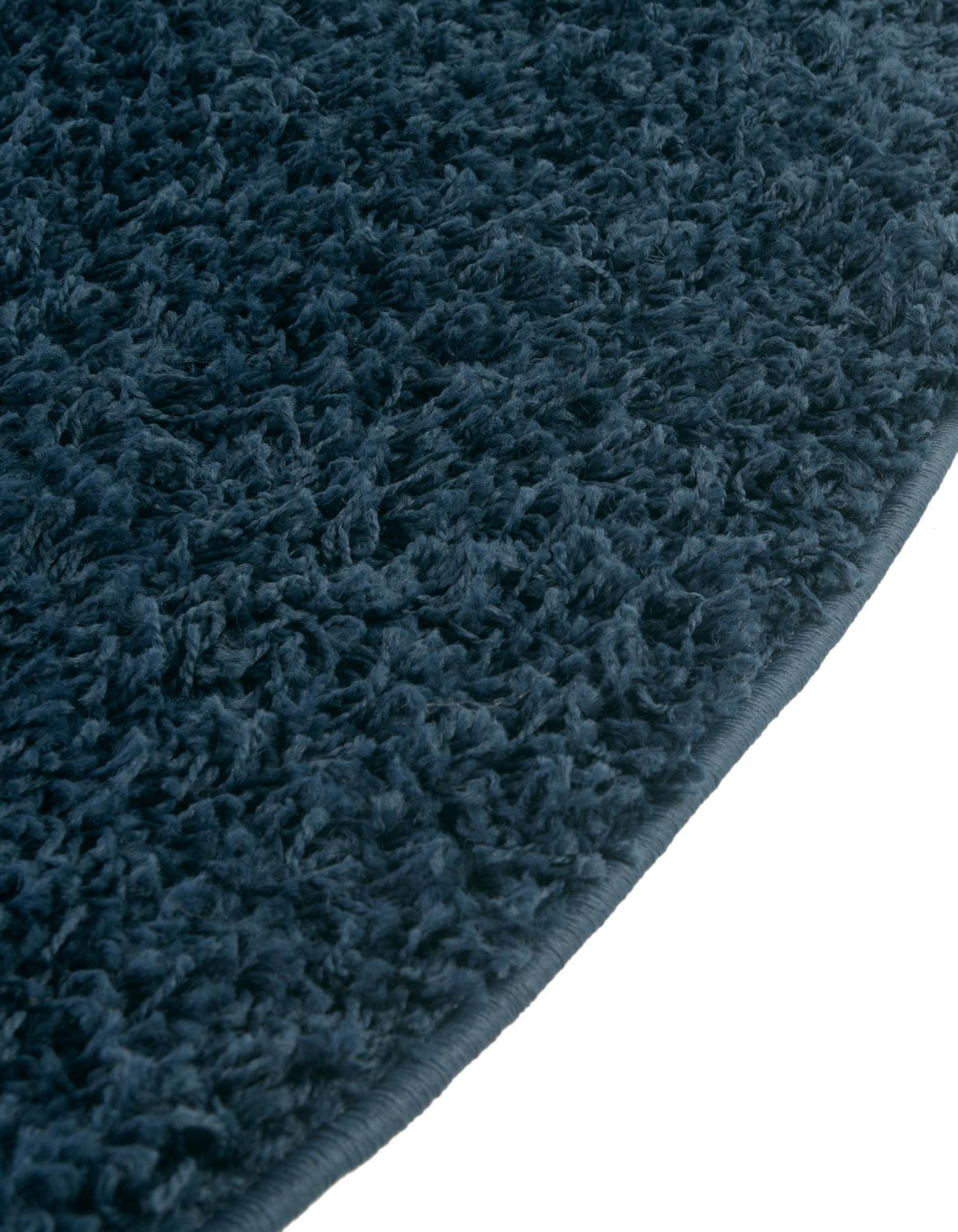 Rund Hochflorteppich Solid Shag in Blau von Hadorn™ - Lifestyle Image