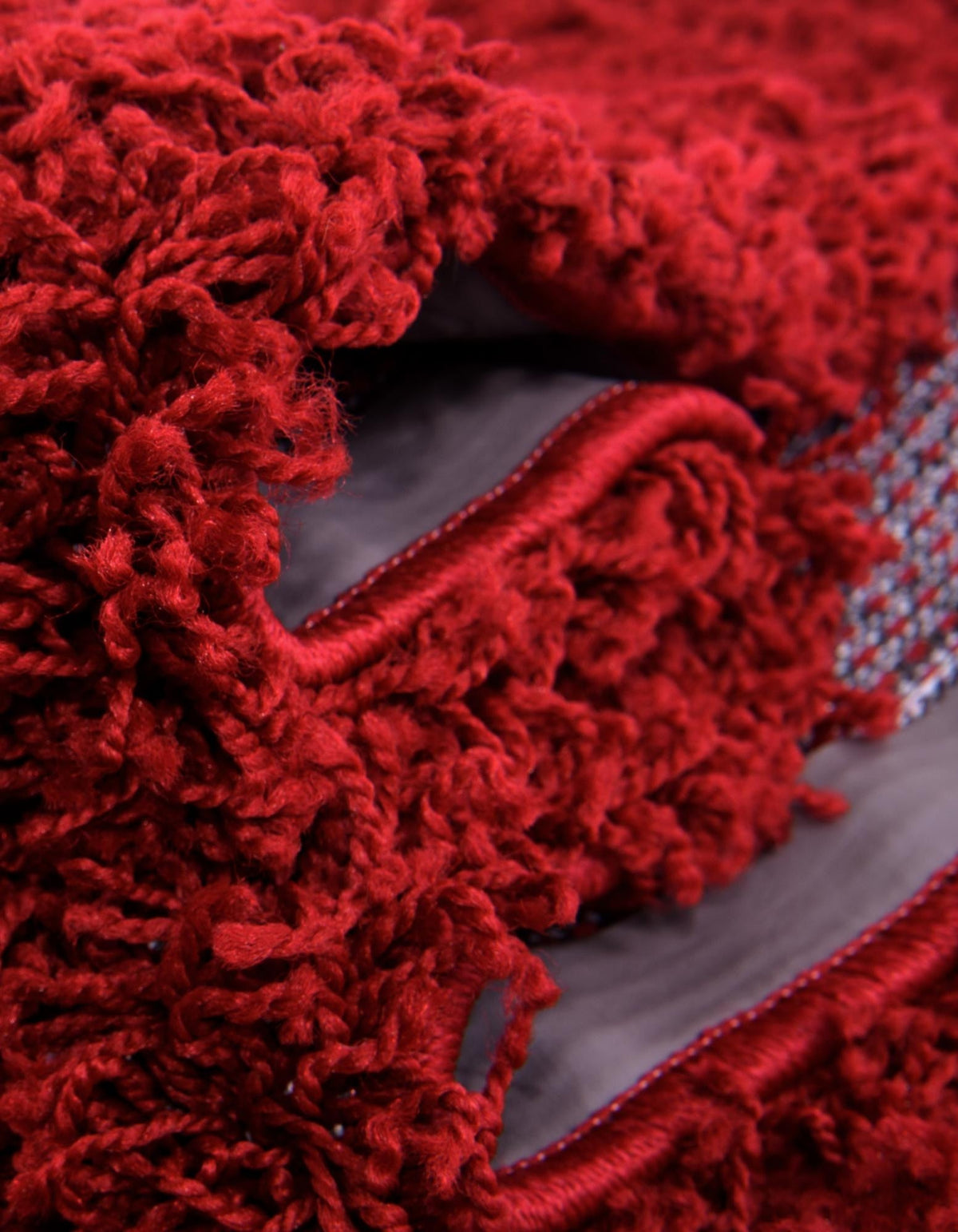 Läufer Hochflorteppich Solid Shag in Rot von Hadorn™ - Lifestyle Image