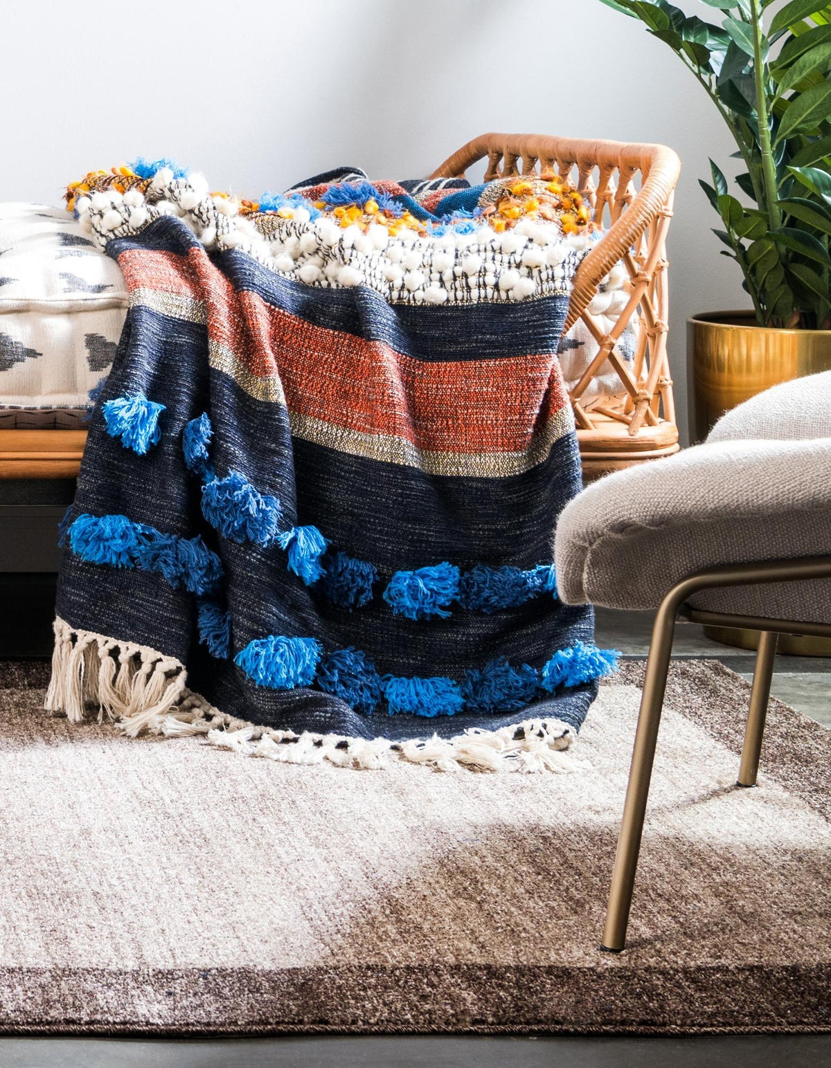 Quadratisch Teppich Loft in Beige von Hadorn™ - Lifestyle Image