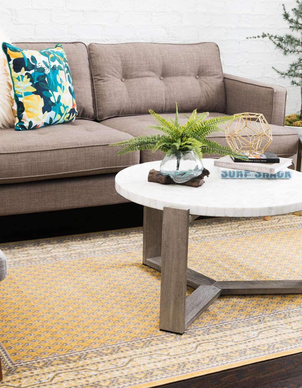 Rechteck Teppich Tribeca in Gelb von Hadorn™ - Lifestyle Image