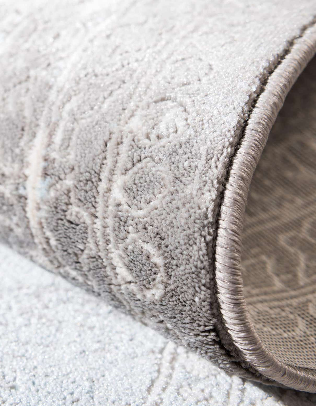 Rund Teppich New Vintage in Hellblau von Hadorn™ - Lifestyle Image