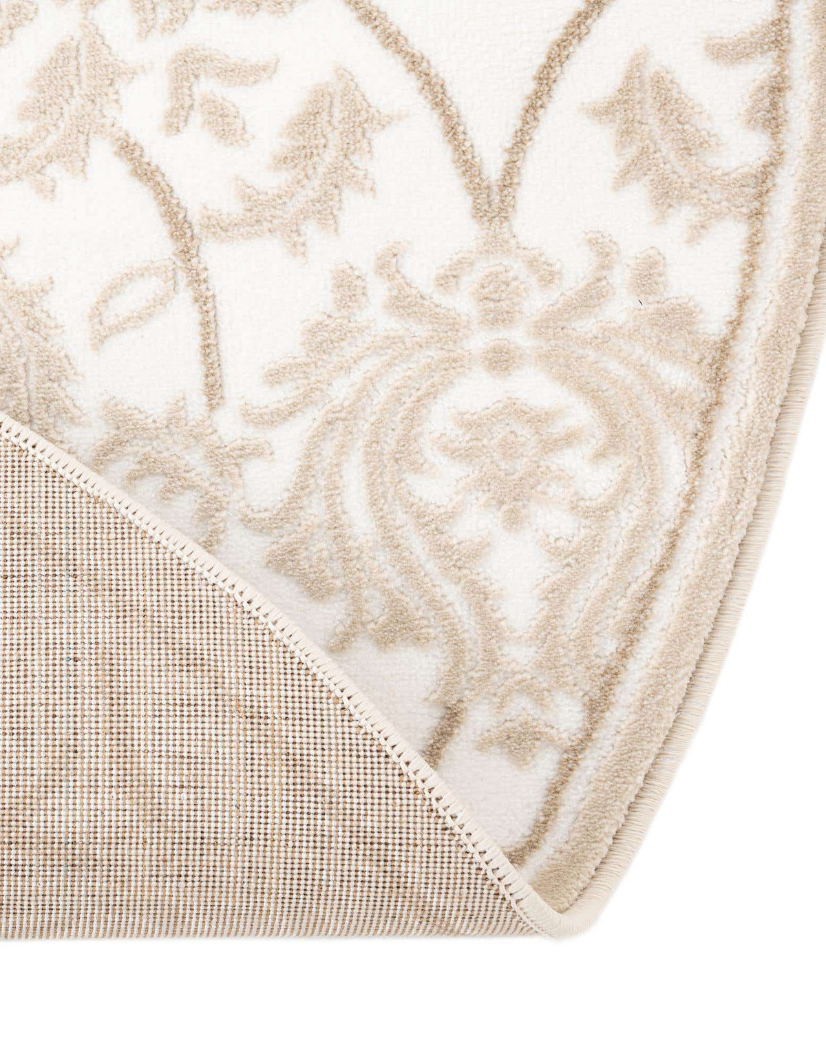 Rund Teppich Himalaya in Schneewittchen von Hadorn™ - Lifestyle Image
