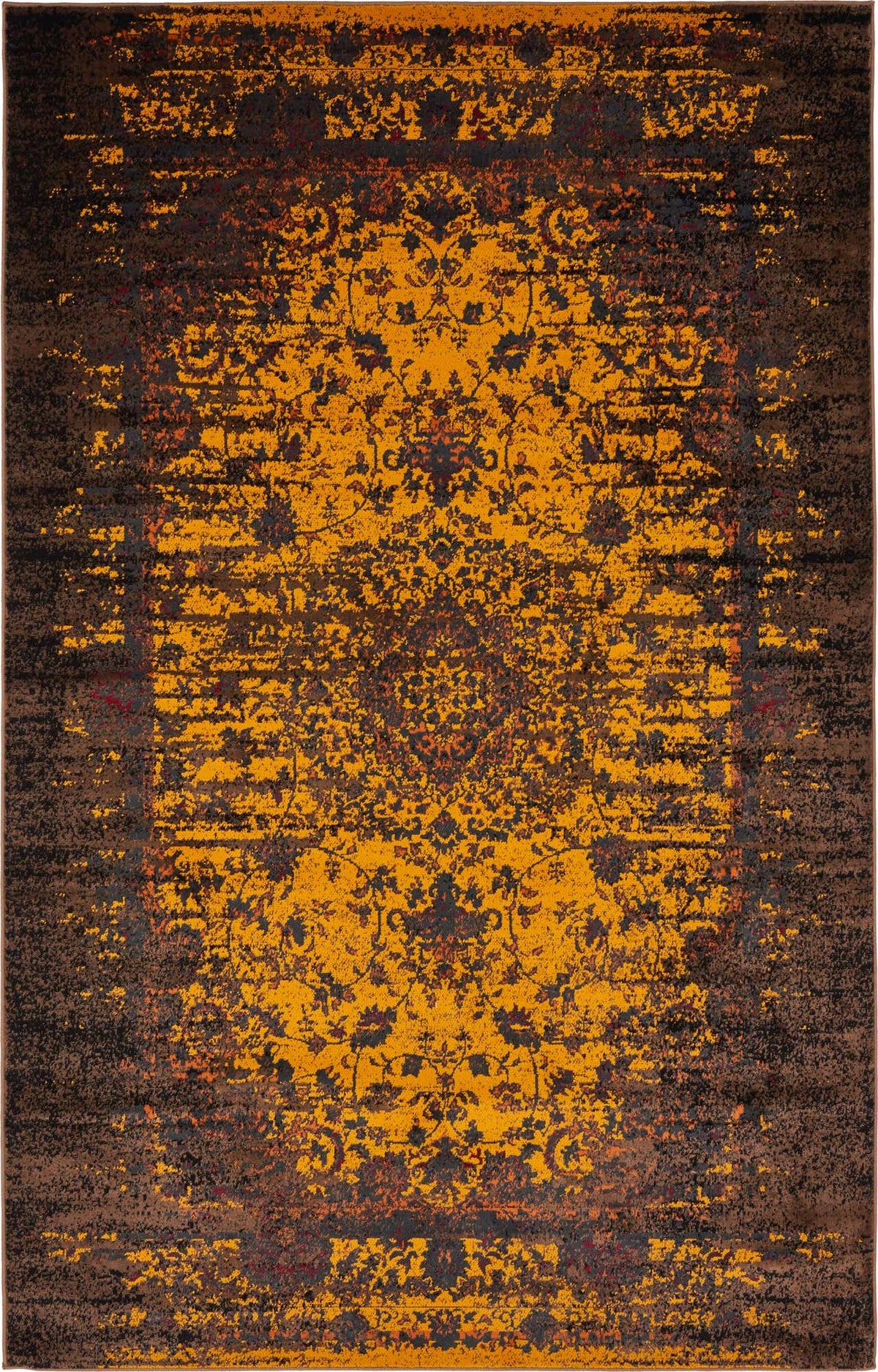 Rechteck Teppich Istanbul in Gelb von Hadorn™ - Lifestyle Image