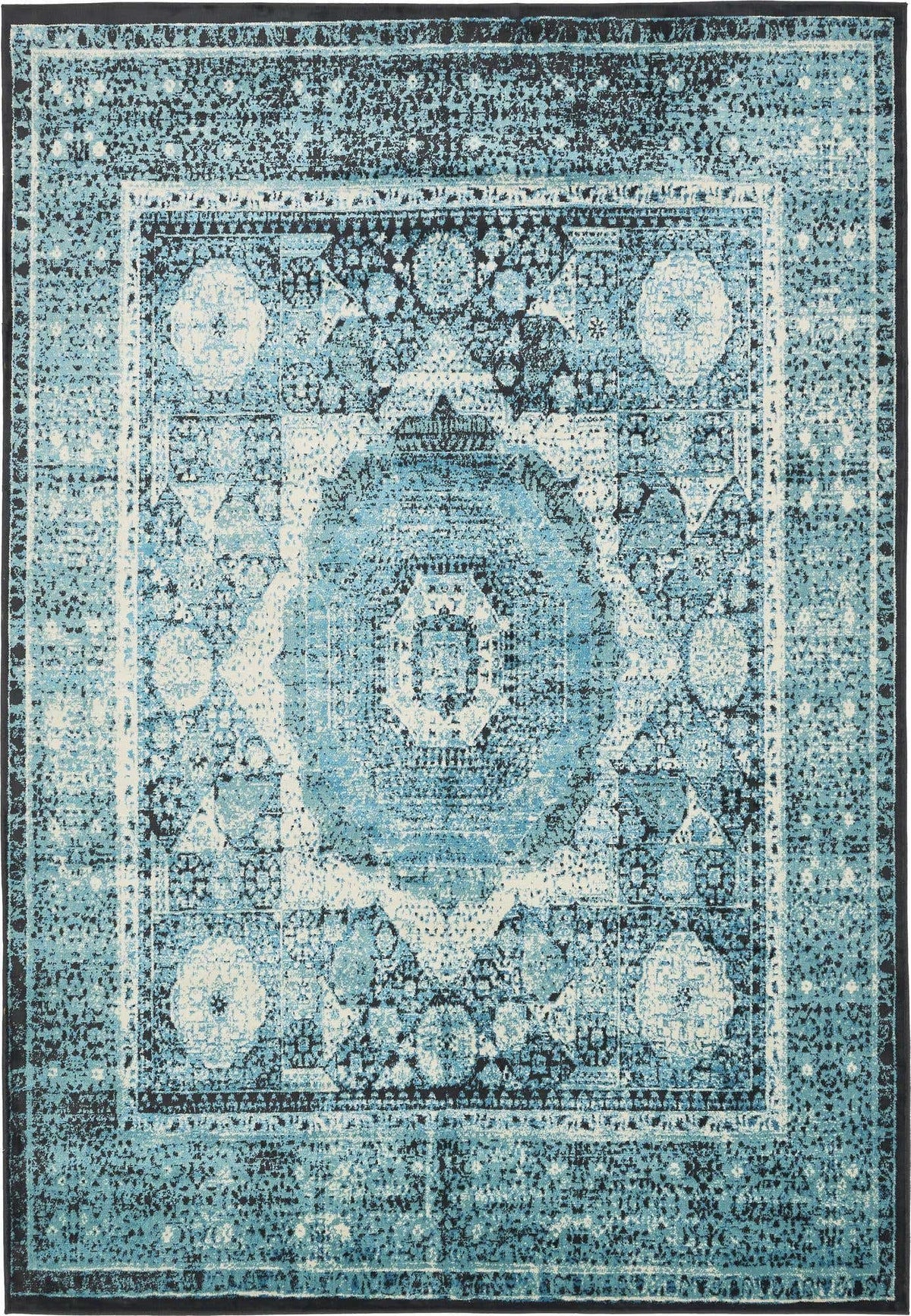 Rechteck Teppich Istanbul in Blau von Hadorn™ - Lifestyle Image