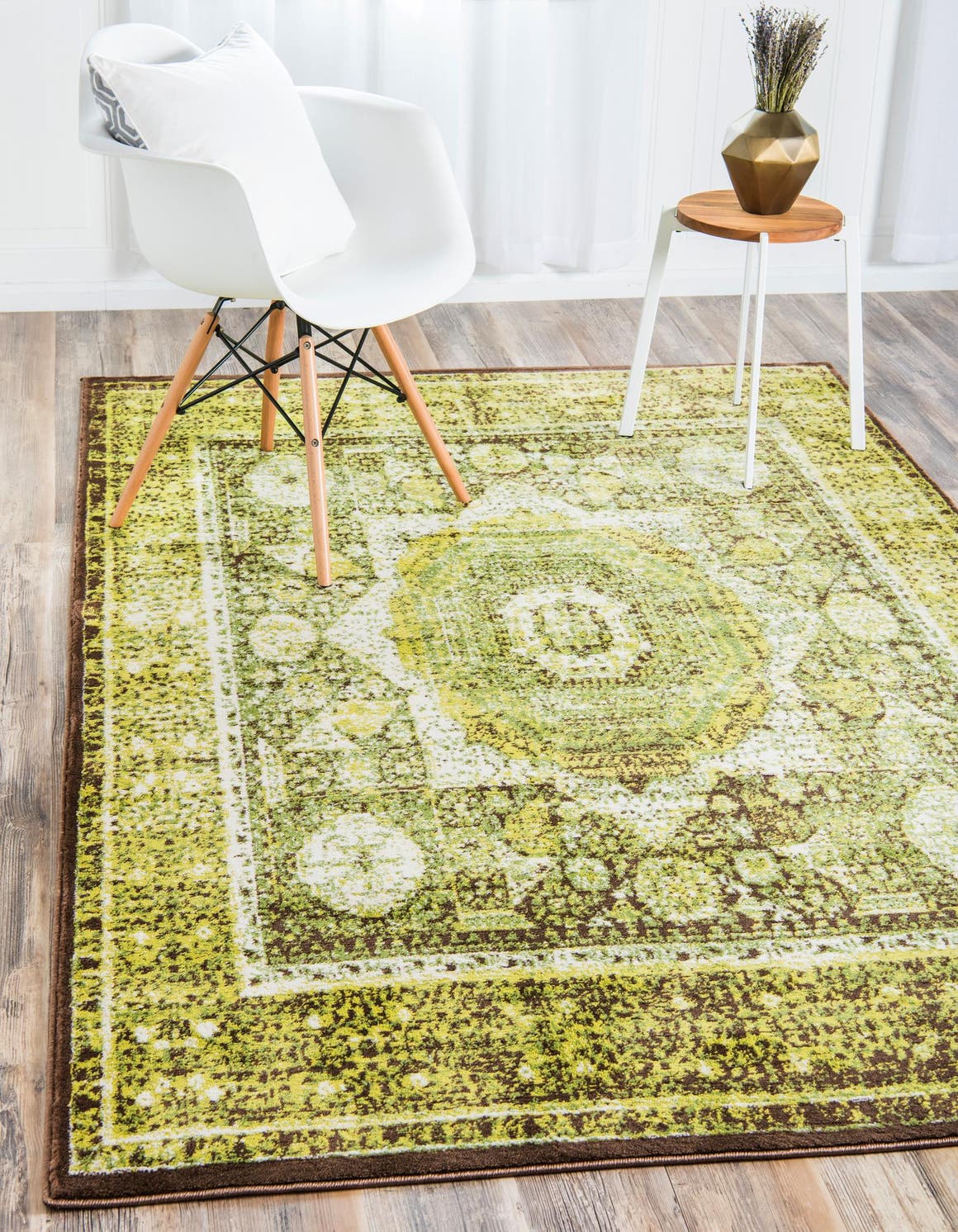 Rechteck Teppich Istanbul in Hellgrün von Hadorn™ - Lifestyle Image