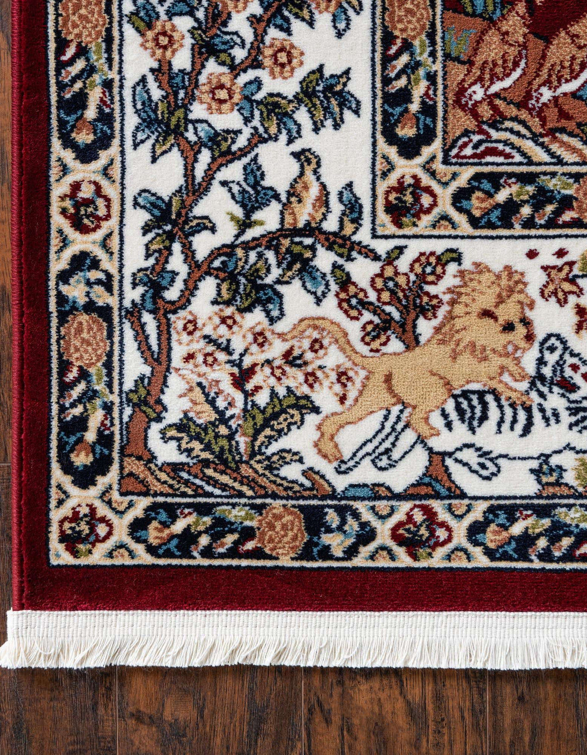 Rechteck Teppich Nain Design in Burgund von Hadorn™ - Lifestyle Image