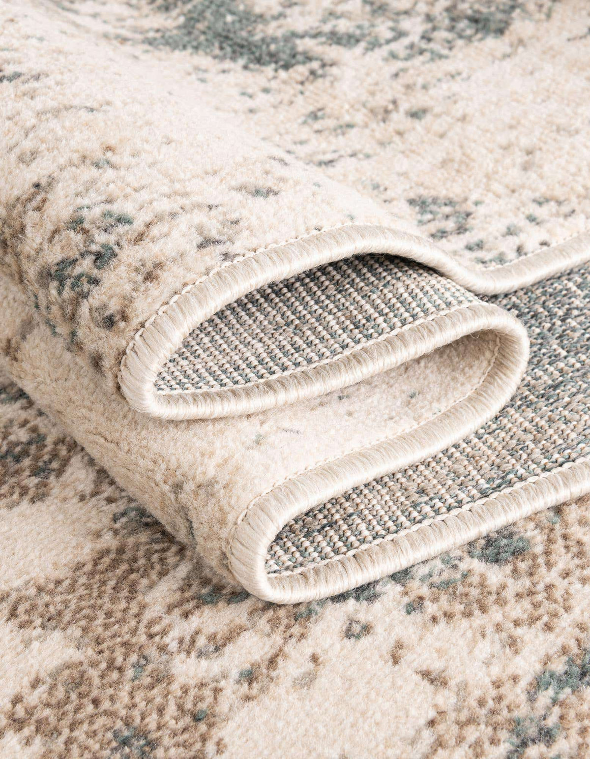 Quadratisch Teppich Sahara in Beige von Hadorn™ - Lifestyle Image