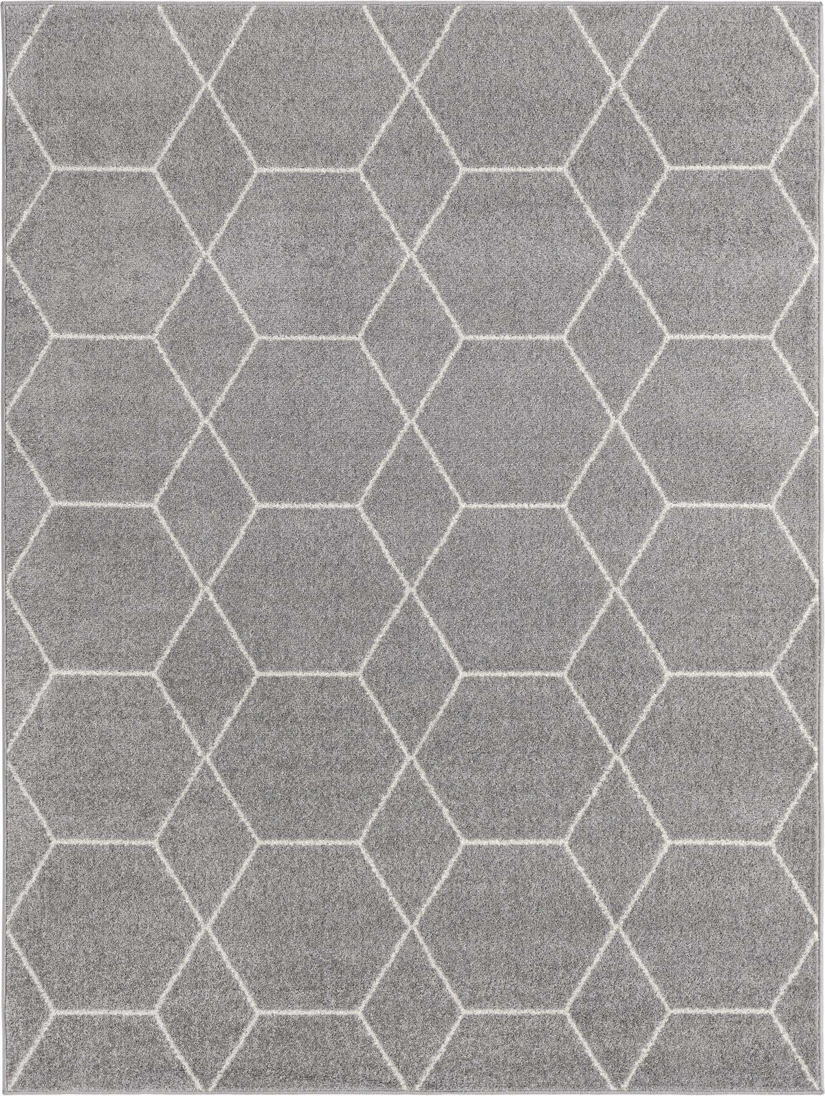 Rechteck Teppich Trellis Frieze in Hellgrau von Hadorn™ - Lifestyle Image