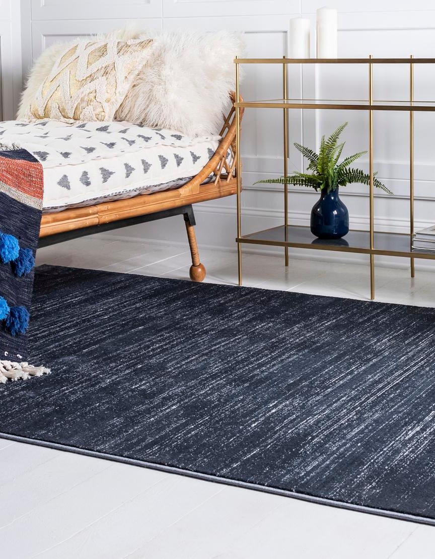 Rechteck Teppich Bellevue in Marineblau von Hadorn™ - Lifestyle Image