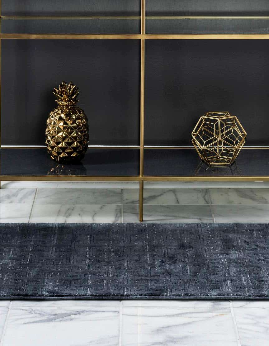 Läufer Teppich Bellevue in Marineblau von Hadorn™ - Lifestyle Image