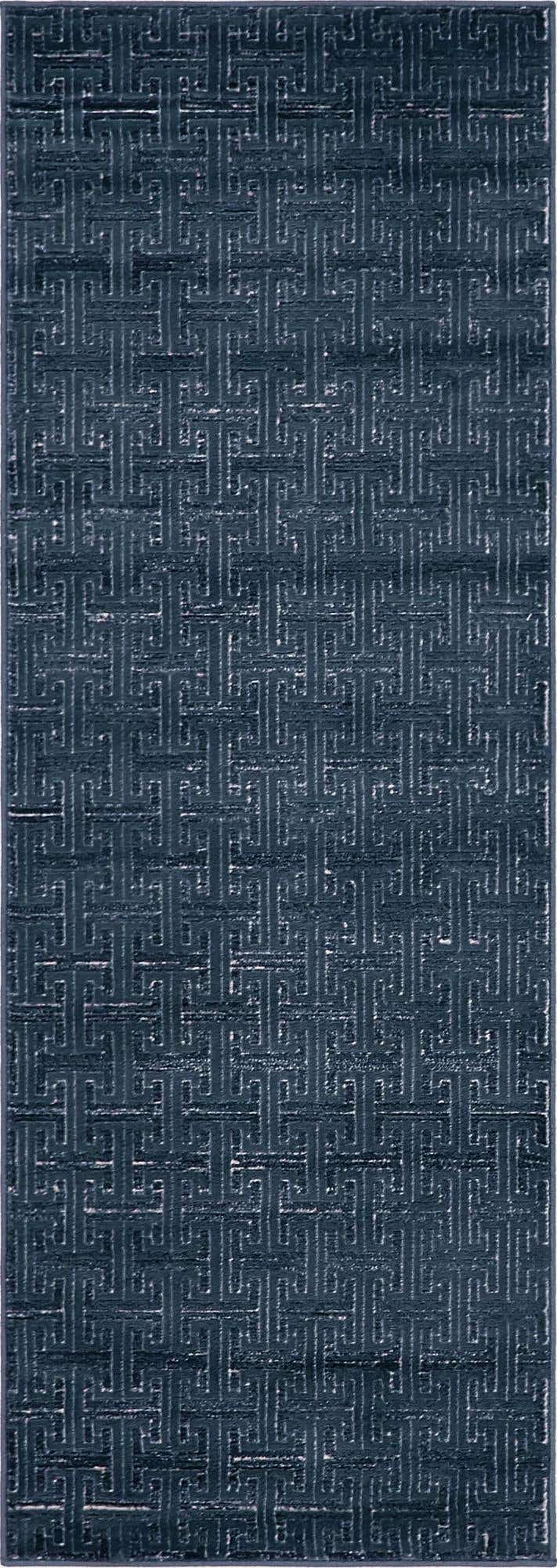 Läufer Teppich Bellevue in Marineblau von Hadorn™ - Lifestyle Image