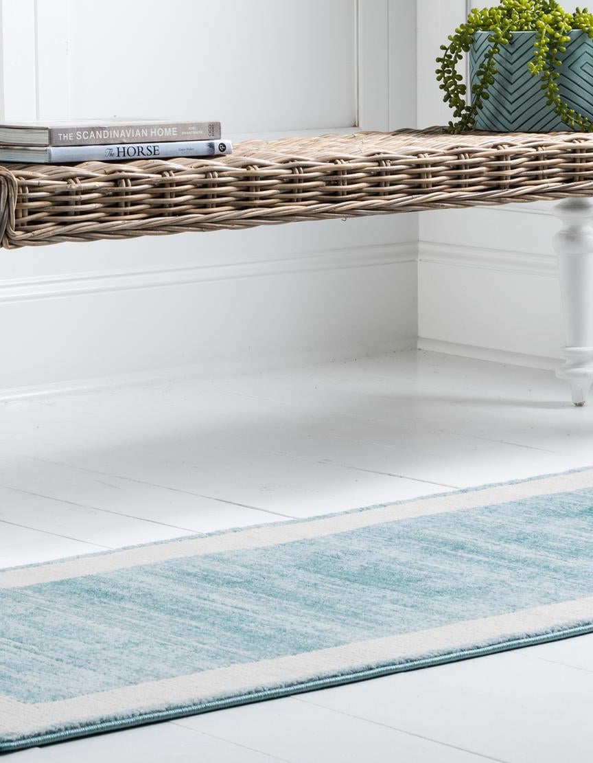 Läufer Teppich Bellevue in Türkis von Hadorn™ - Lifestyle Image