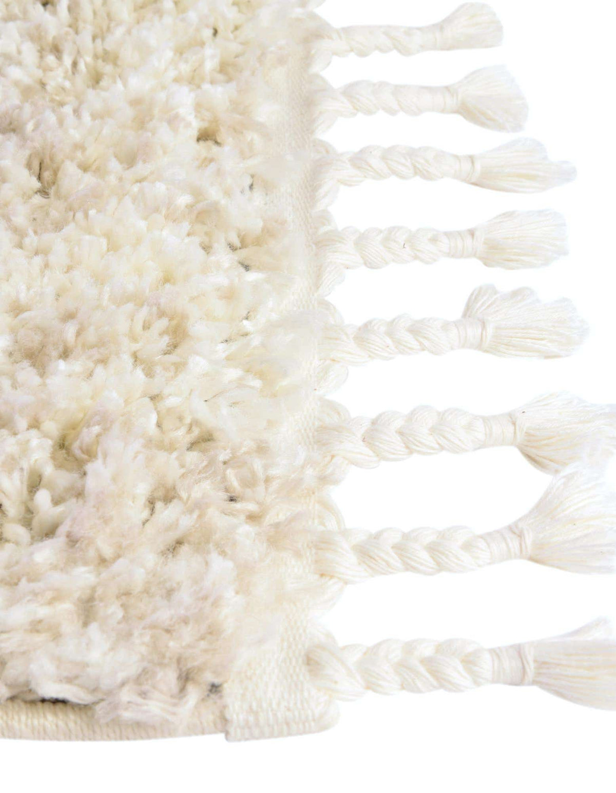 Quadratisch Hochflorteppich Lagom Shag in Elfenbein von Hadorn™ - Lifestyle Image