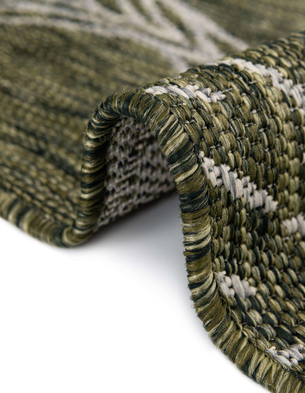 Rechteck Outdoor Teppich Tulum Outdoor in Grün von Hadorn™ - Lifestyle Image