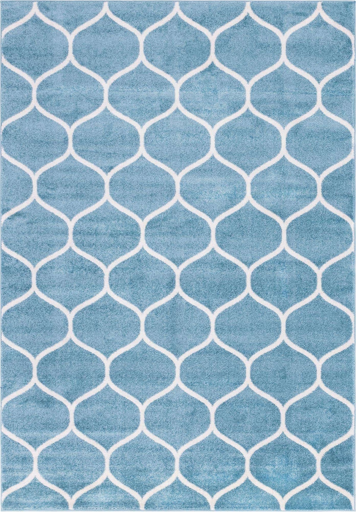 Rechteck Teppich Trellis Frieze in Hellblau von Hadorn™ - Lifestyle Image