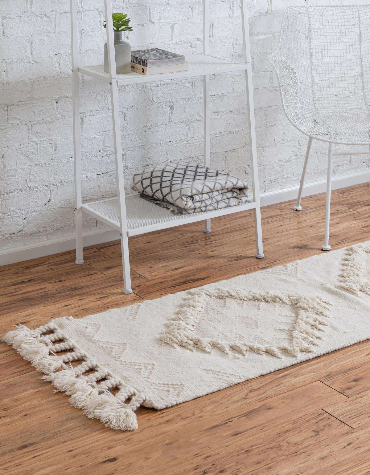 Läufer Handgeflochten Teppich Arizona in Elfenbein von Hadorn™ - Lifestyle Image