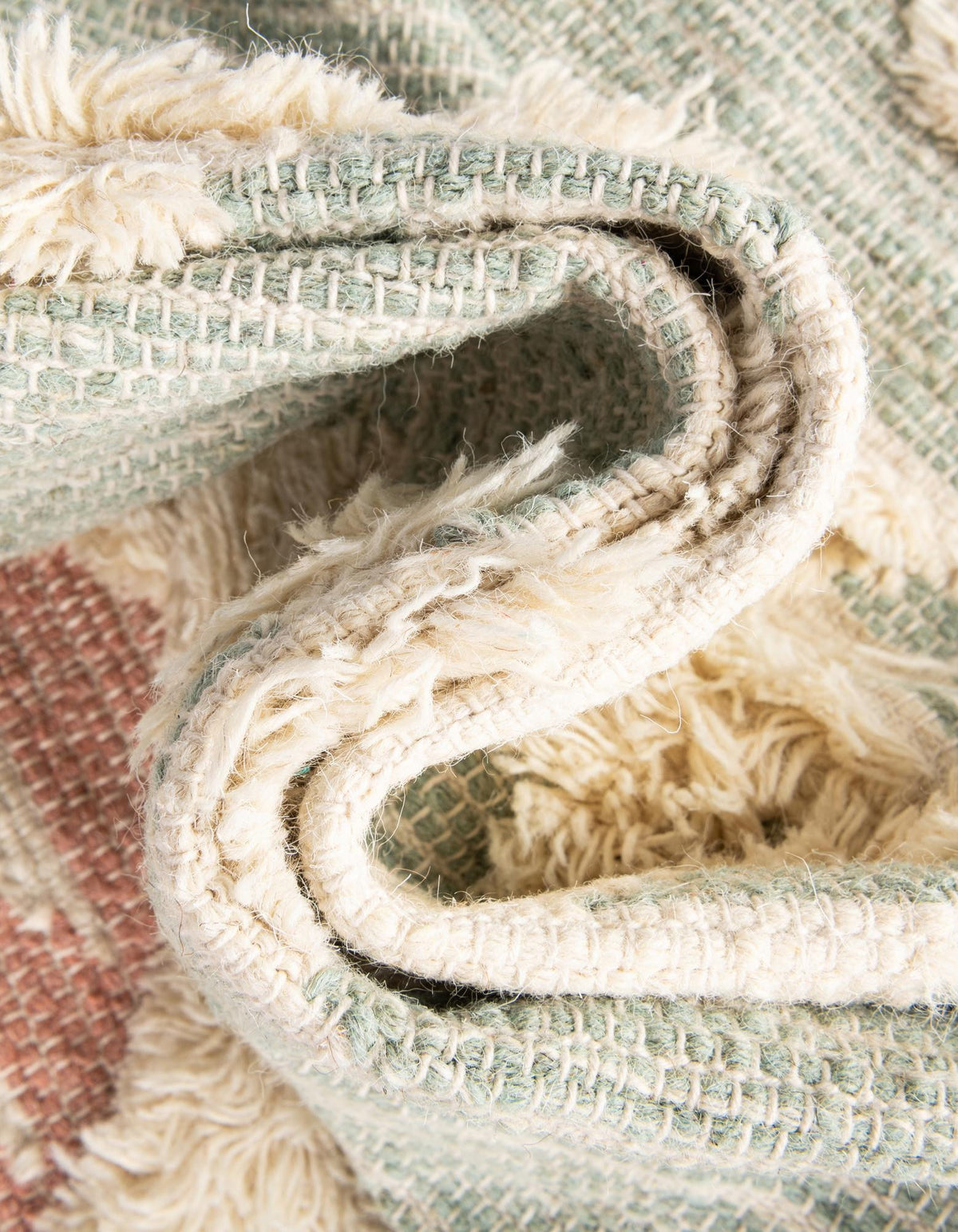 Rechteck Handgeflochten Teppich Arizona in Helles Aqua von Hadorn™ - Lifestyle Image