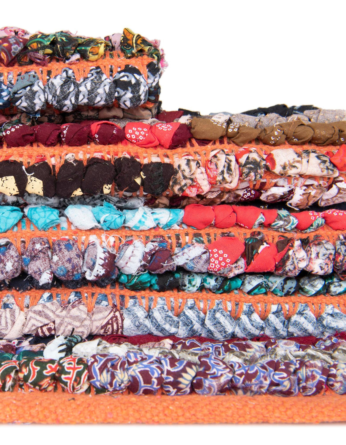 Rechteck Teppich Braided Chindi in Mehrfarbig von Hadorn™ - Lifestyle Image