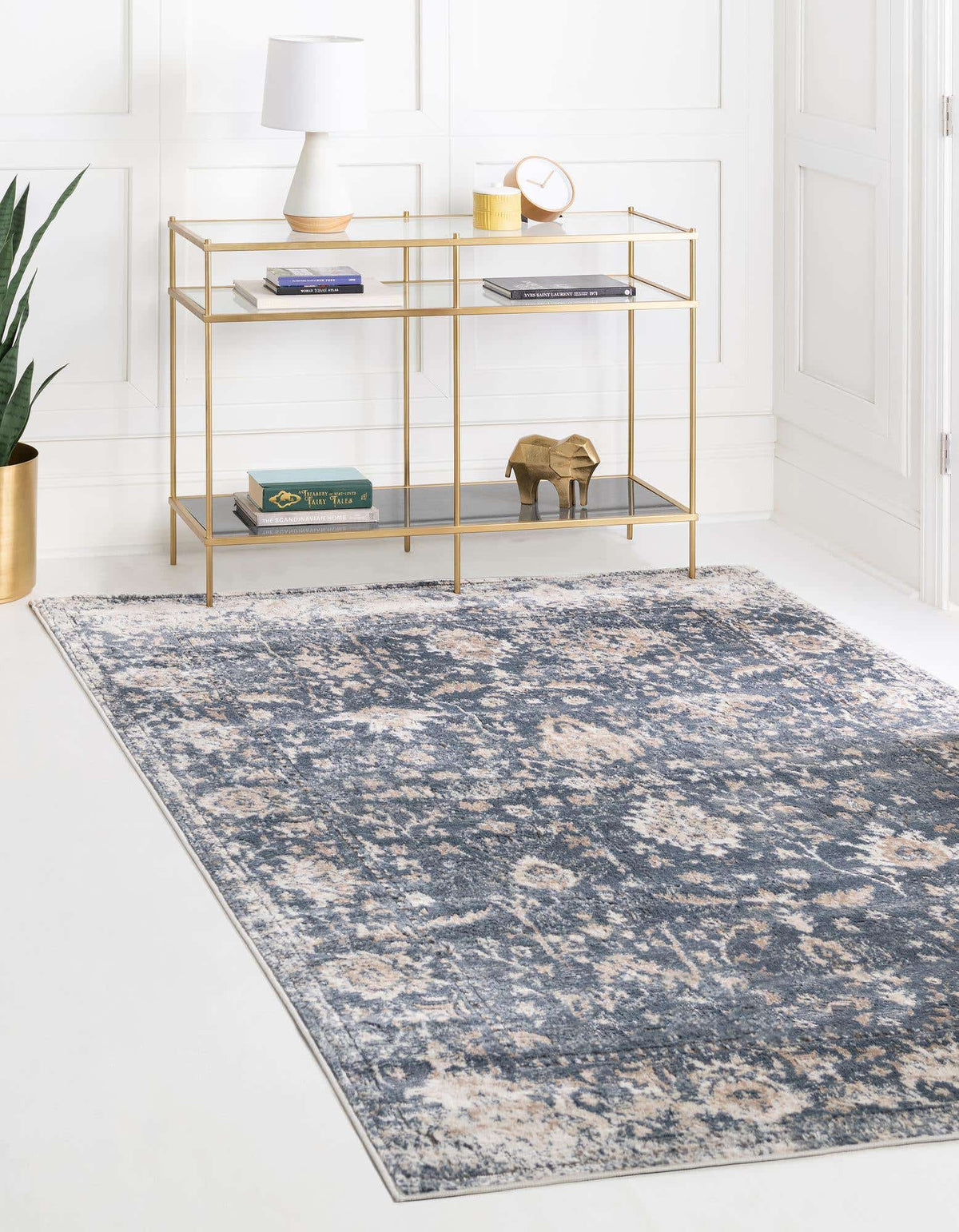 Rechteck Teppich Oregon in Blau von Hadorn™ - Lifestyle Image