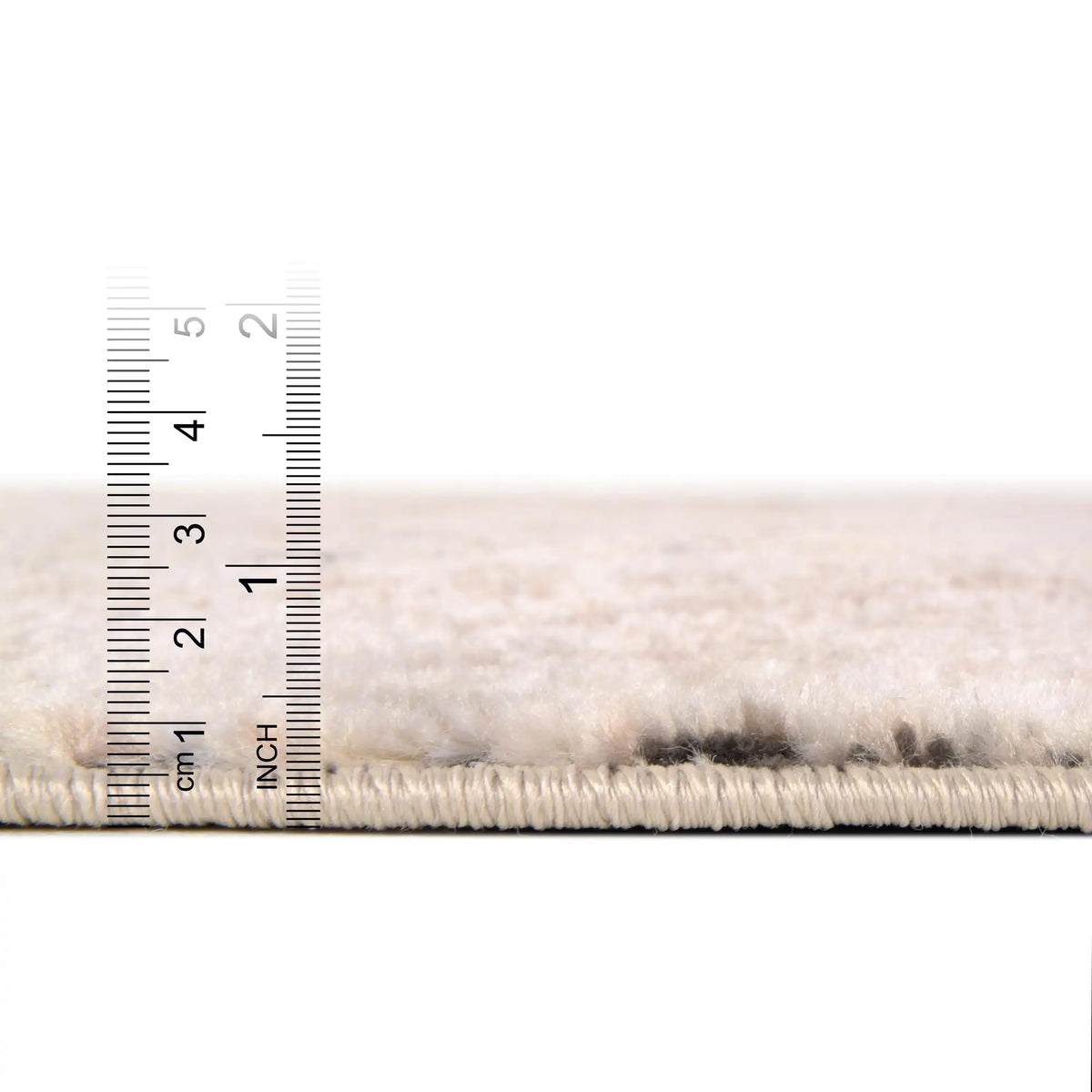 Rund Teppich Oregon in Beige von Hadorn™ - Lifestyle Image