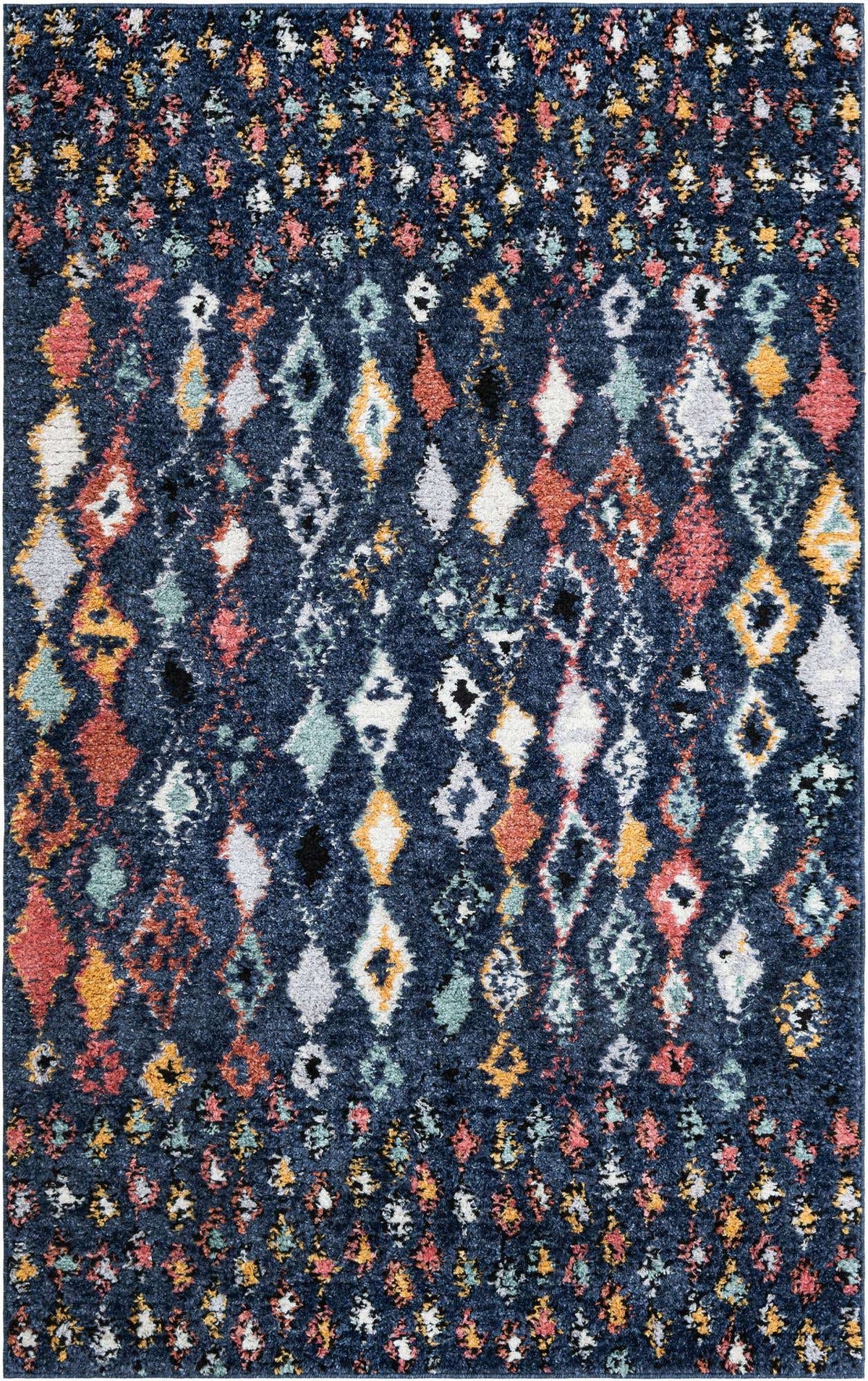 Rechteck Teppich Morocco in Marineblau von Hadorn™ - Lifestyle Image