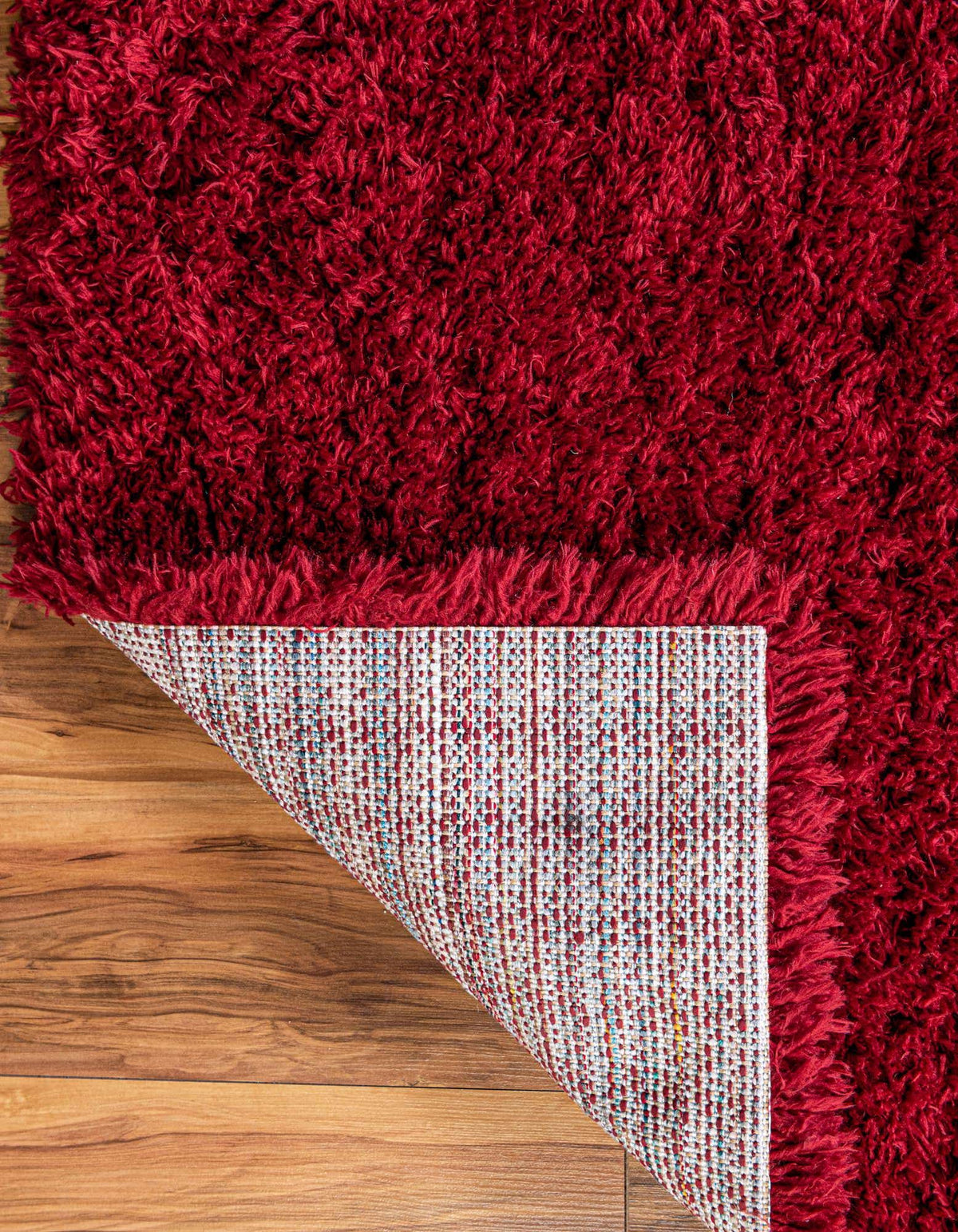 Rechteck Hochflorteppich Infinity Shag in Merlot von Hadorn™ - Lifestyle Image