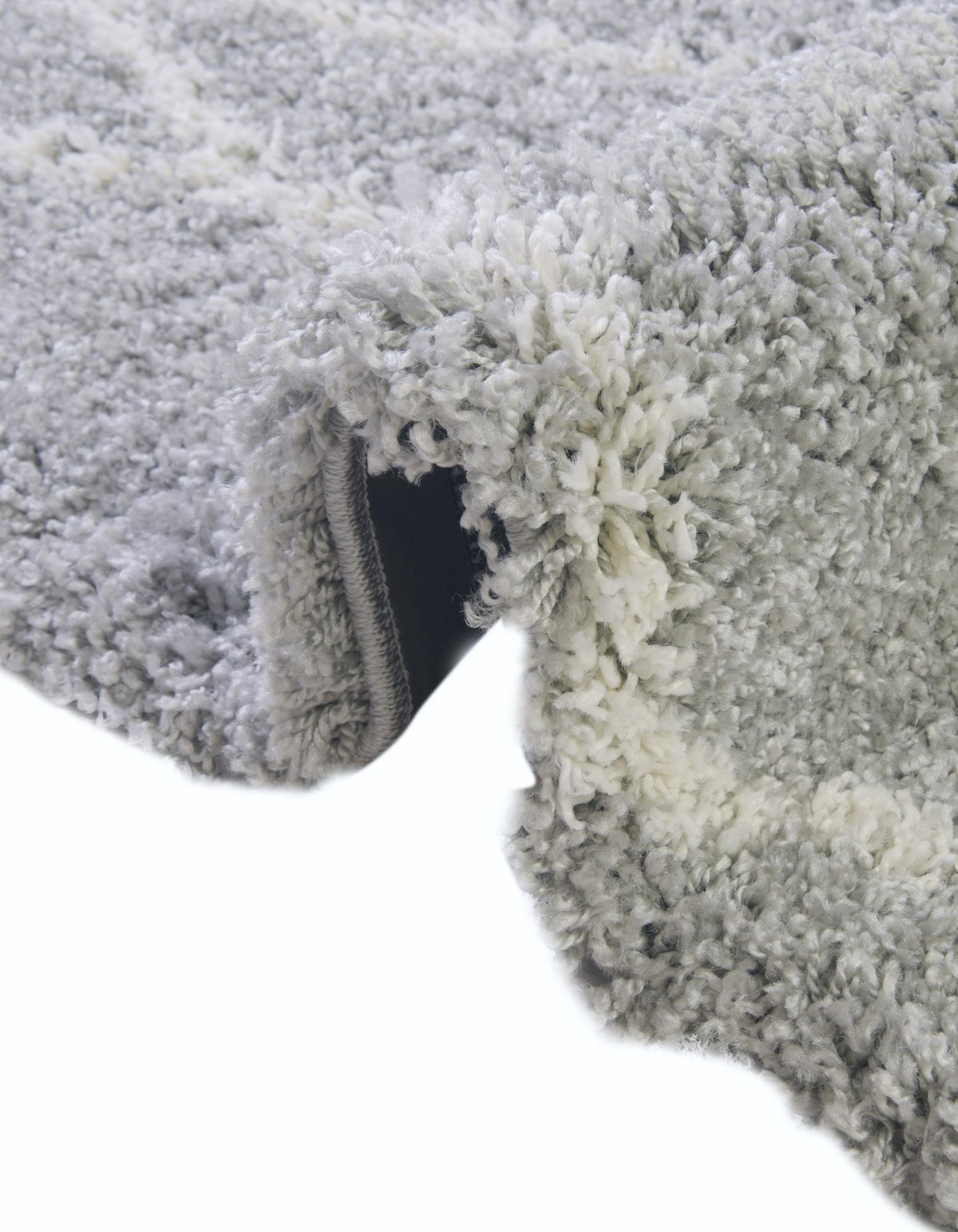 Rund Teppich Lachen Fence in Wolkengrau von Hadorn™ - Lifestyle Image