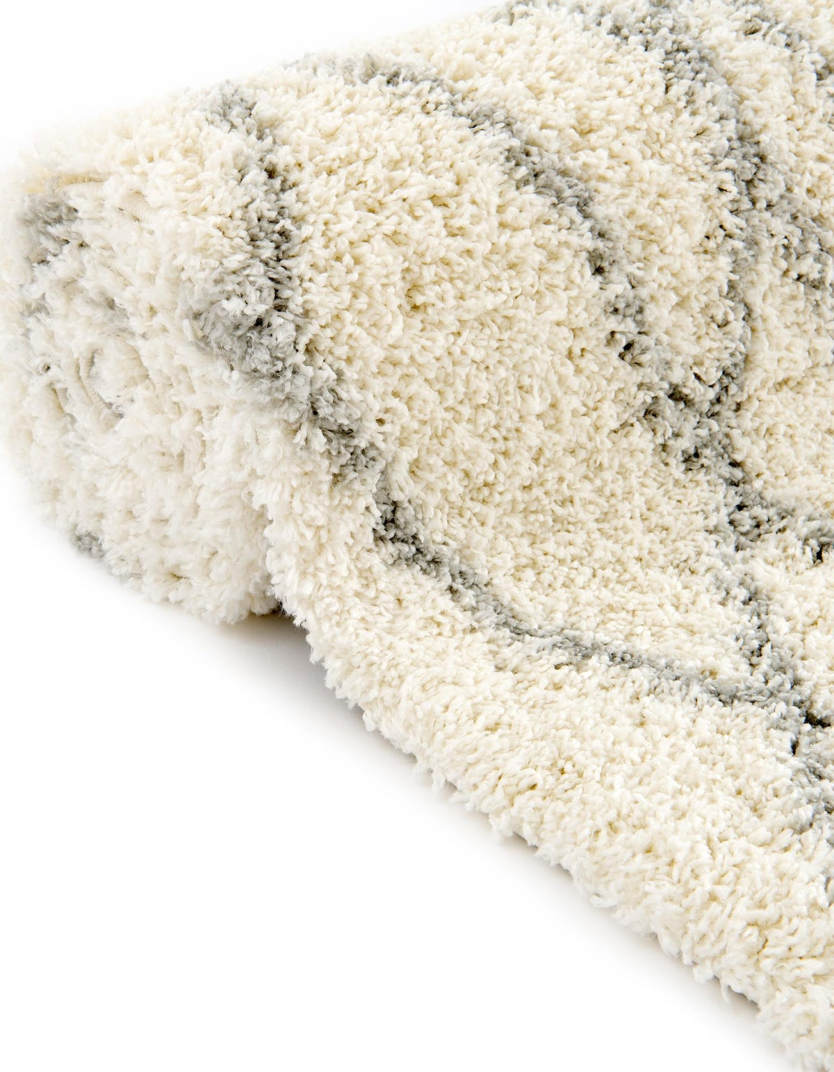 Rund Teppich Lachen Fence in Creme von Hadorn™ - Lifestyle Image