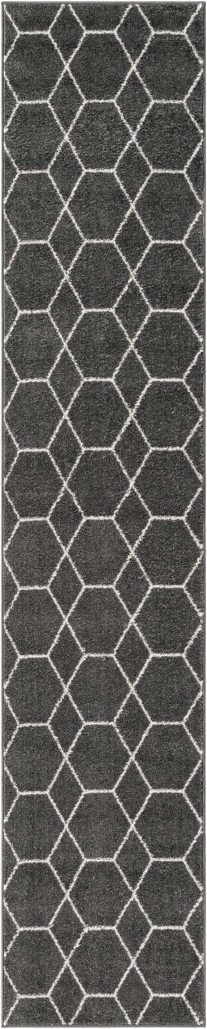 Läufer Teppich Trellis Frieze in Dunkelgrau von Hadorn™ - Lifestyle Image