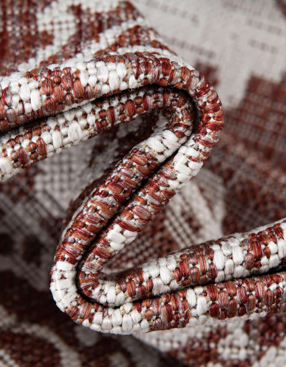 Rechteck Outdoor Teppich Jill Zarin Outdoor in Rostrot von Hadorn™ - Lifestyle Image
