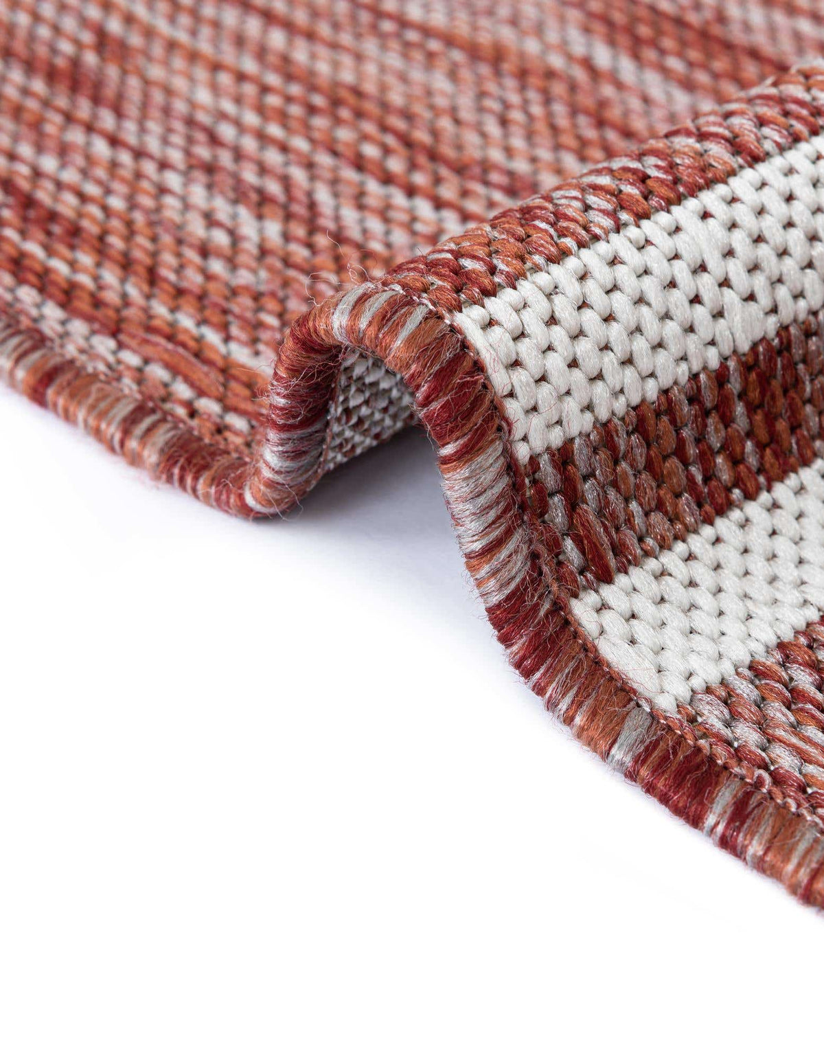 Quadratisch Outdoor Teppich Jill Zarin Outdoor in Rostrot von Hadorn™ - Lifestyle Image
