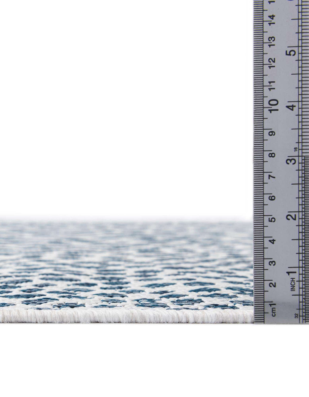 Rechteck Outdoor Teppich Tulum Outdoor in Blau von Hadorn™ - Lifestyle Image