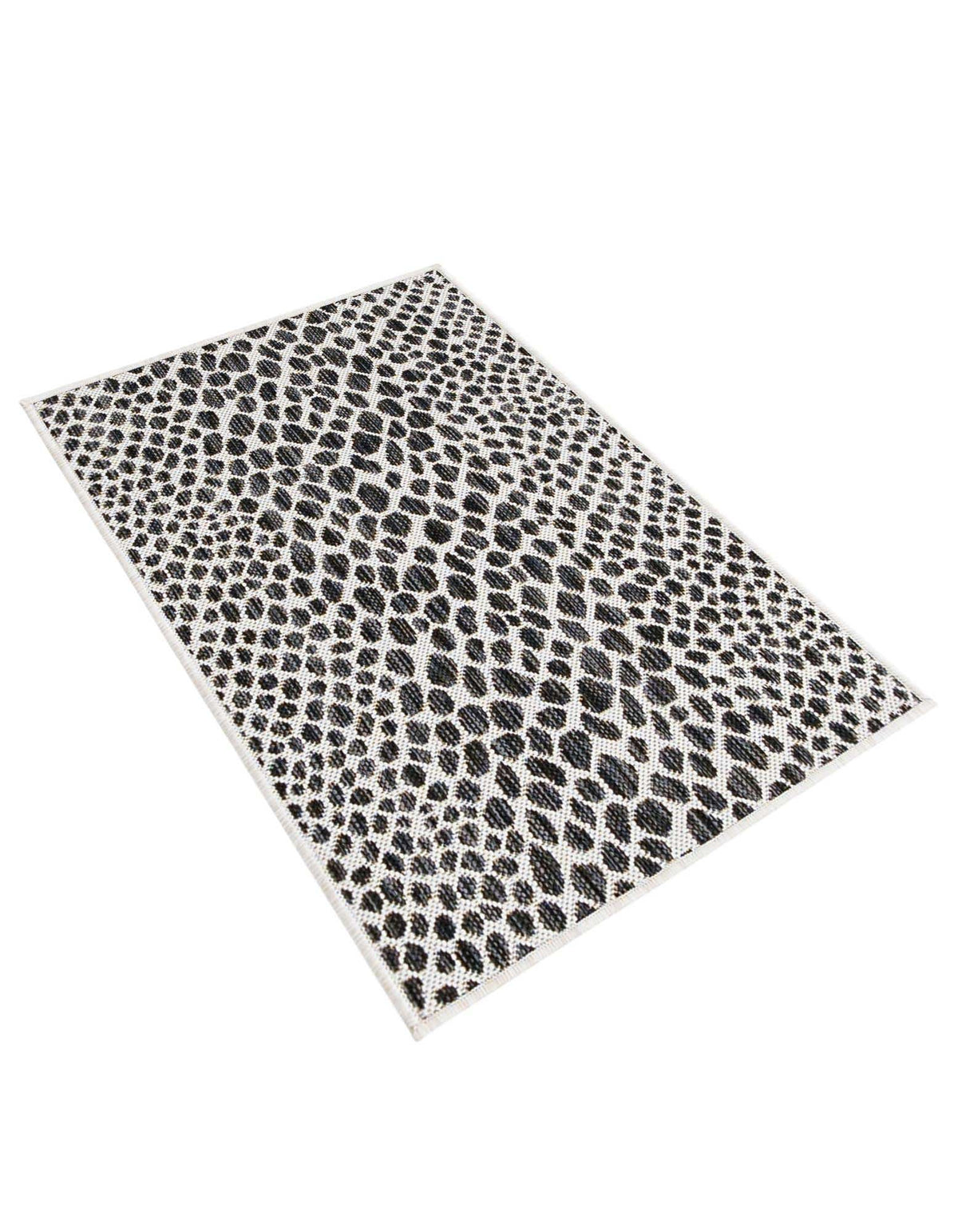 Rechteck Outdoor Teppich Tulum Outdoor in Schwarz von Hadorn™ - Lifestyle Image