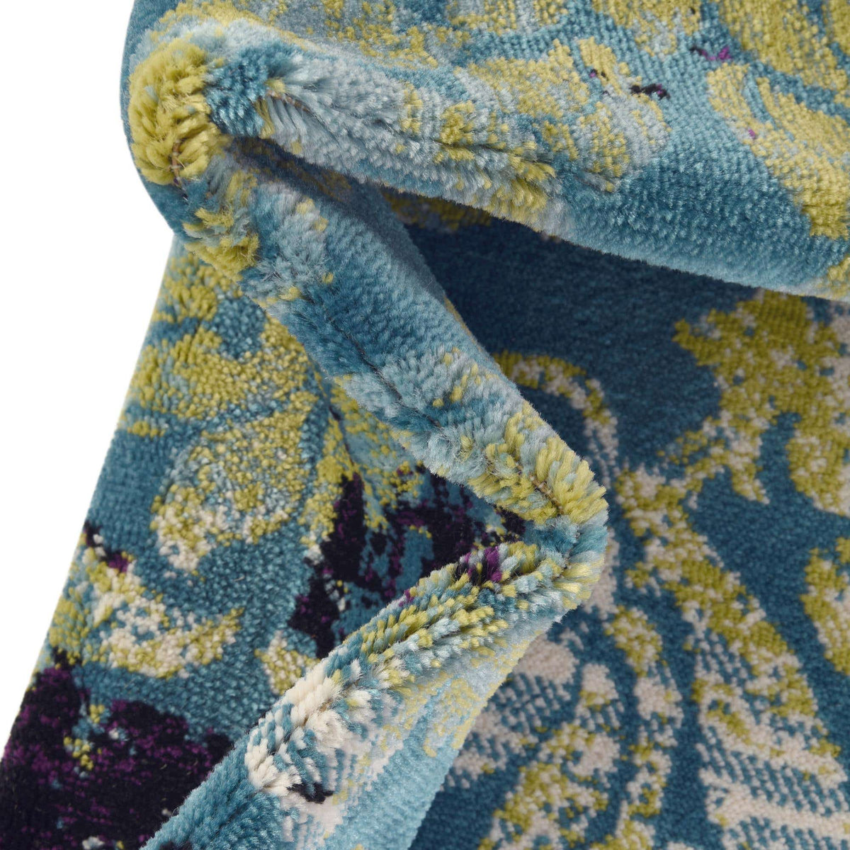 Rund Teppich Istanbul in Blau von Hadorn™ - Lifestyle Image