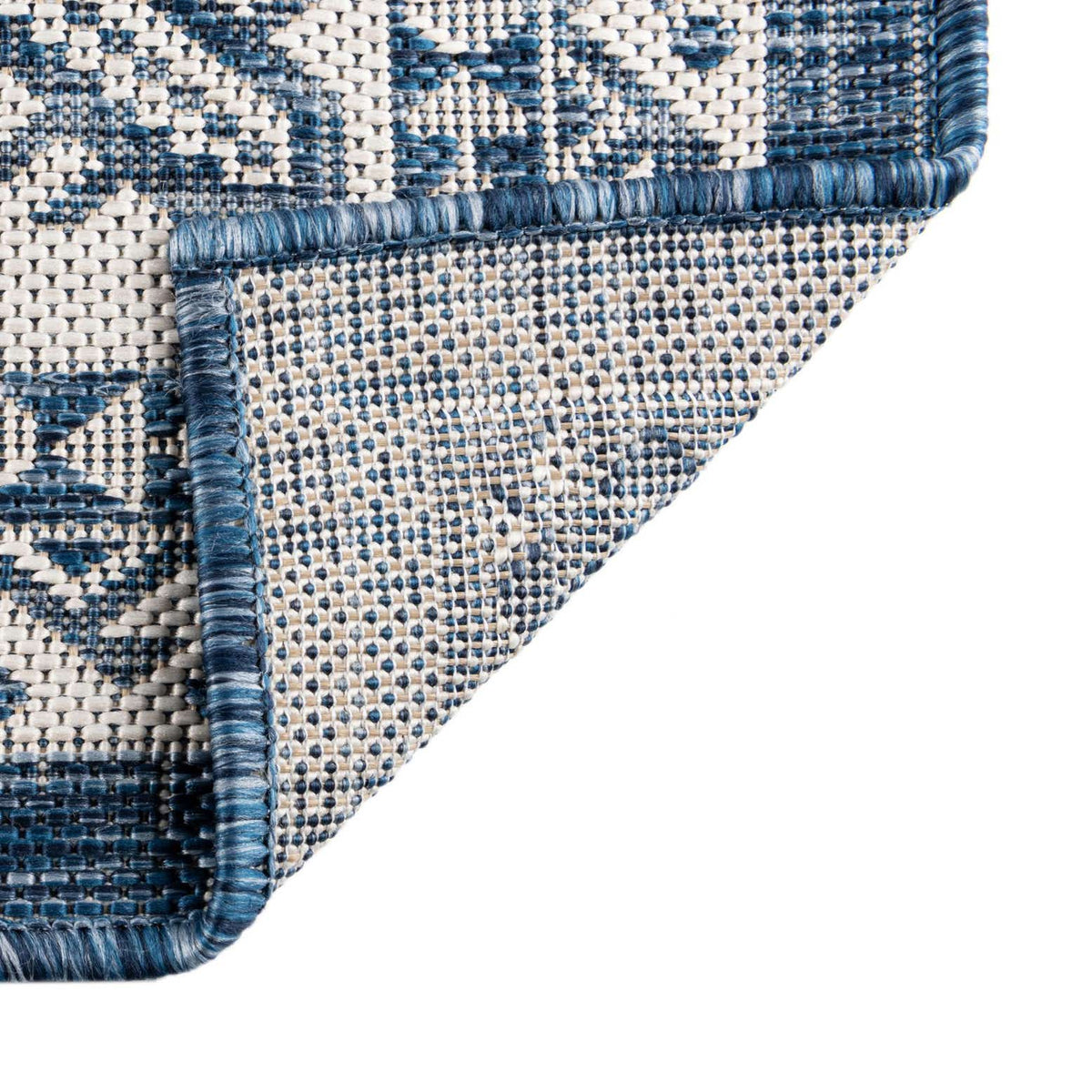 Rechteck Outdoor Teppich Tulum Outdoor in Blau von Hadorn™ - Lifestyle Image