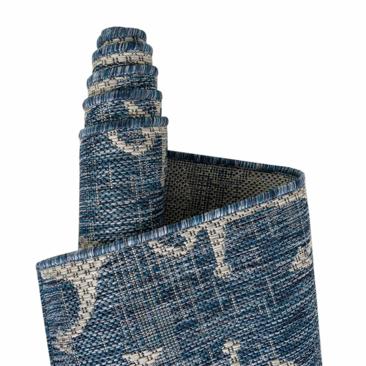 Rechteck Outdoor Teppich Tulum Outdoor in Blau von Hadorn™ - Lifestyle Image