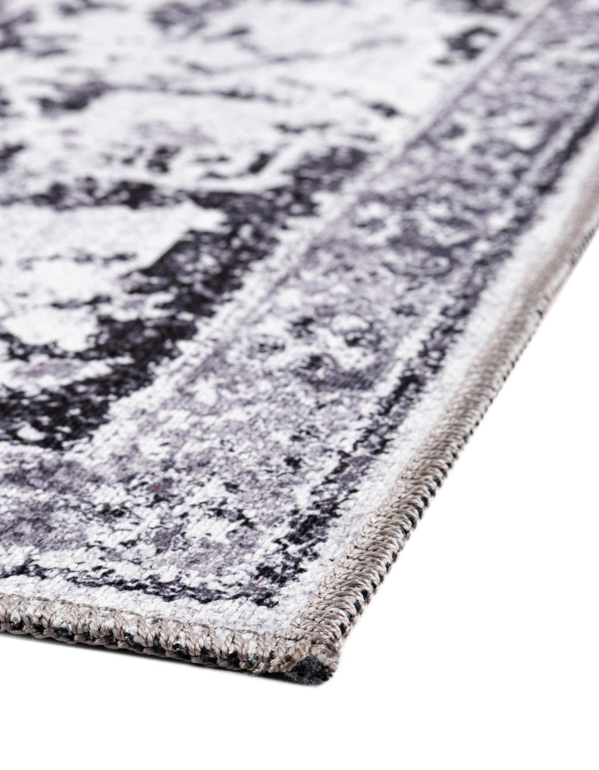Quadratisch Teppich Renaissance in Hellgrau von Hadorn™ - Lifestyle Image
