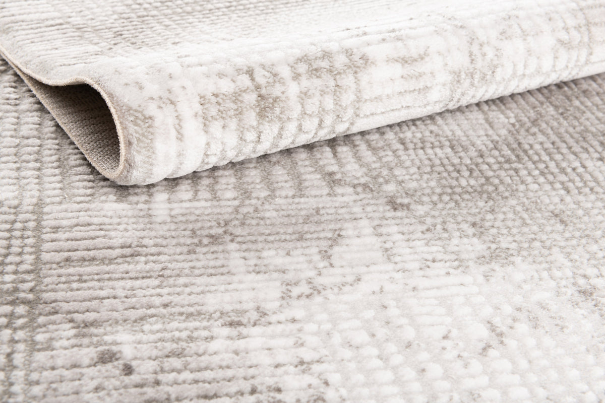 Rund Teppich Davos Flawless in Grau von Hadorn™ - Lifestyle Image