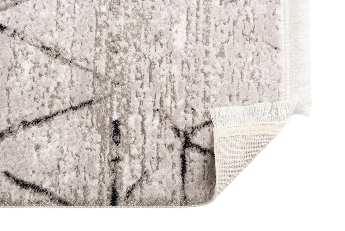 Quadratisch Teppich Davos Spice in Grau von Hadorn™ - Lifestyle Image