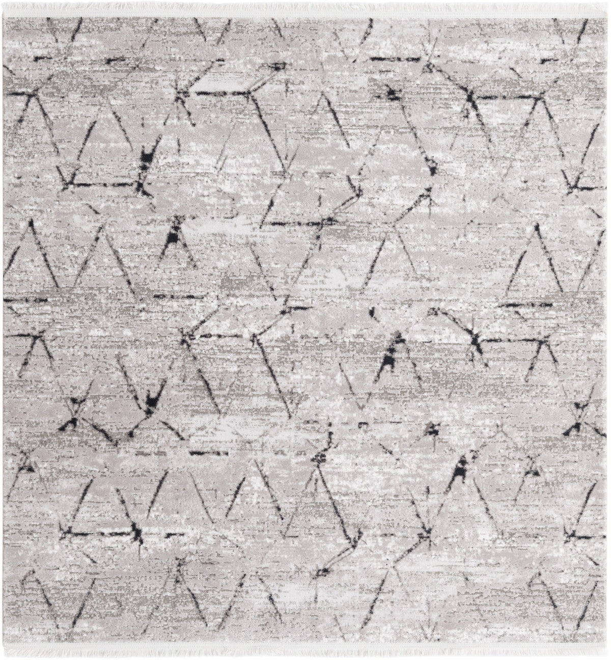 Quadratisch Teppich Davos Spice in Grau von Hadorn™ - Lifestyle Image