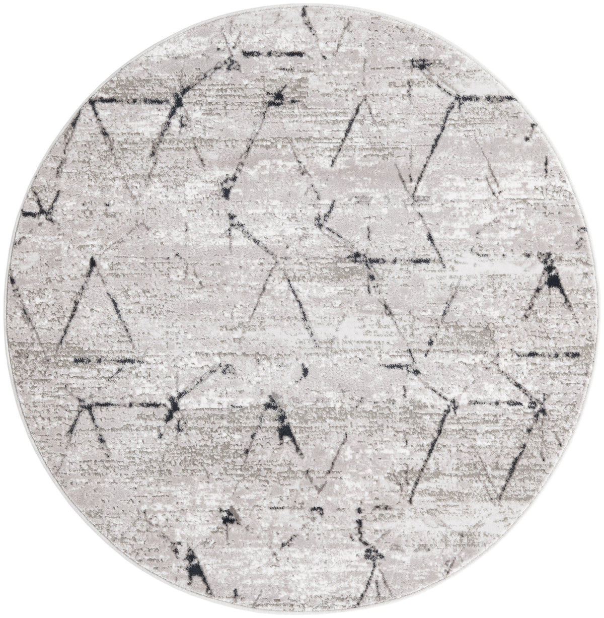 Rund Teppich Davos Spice in Grau von Hadorn™ - Lifestyle Image