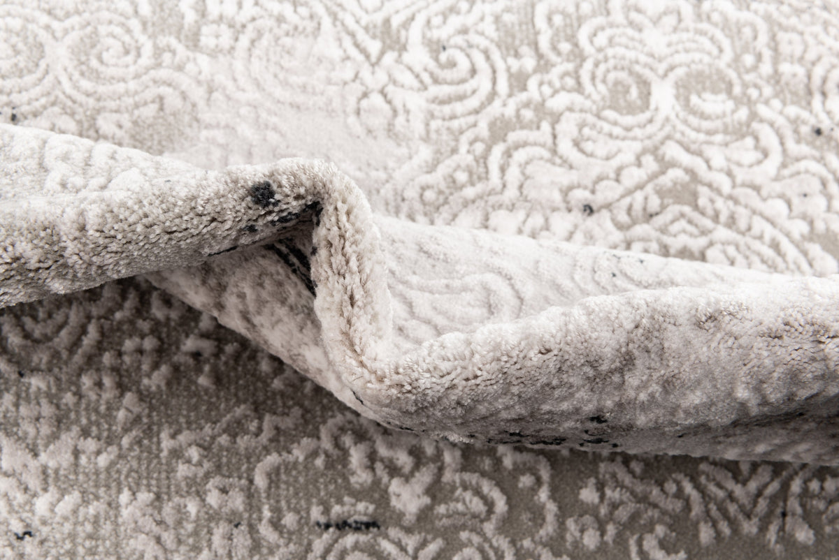 Quadratisch Teppich Davos Charme in Grau von Hadorn™ - Lifestyle Image