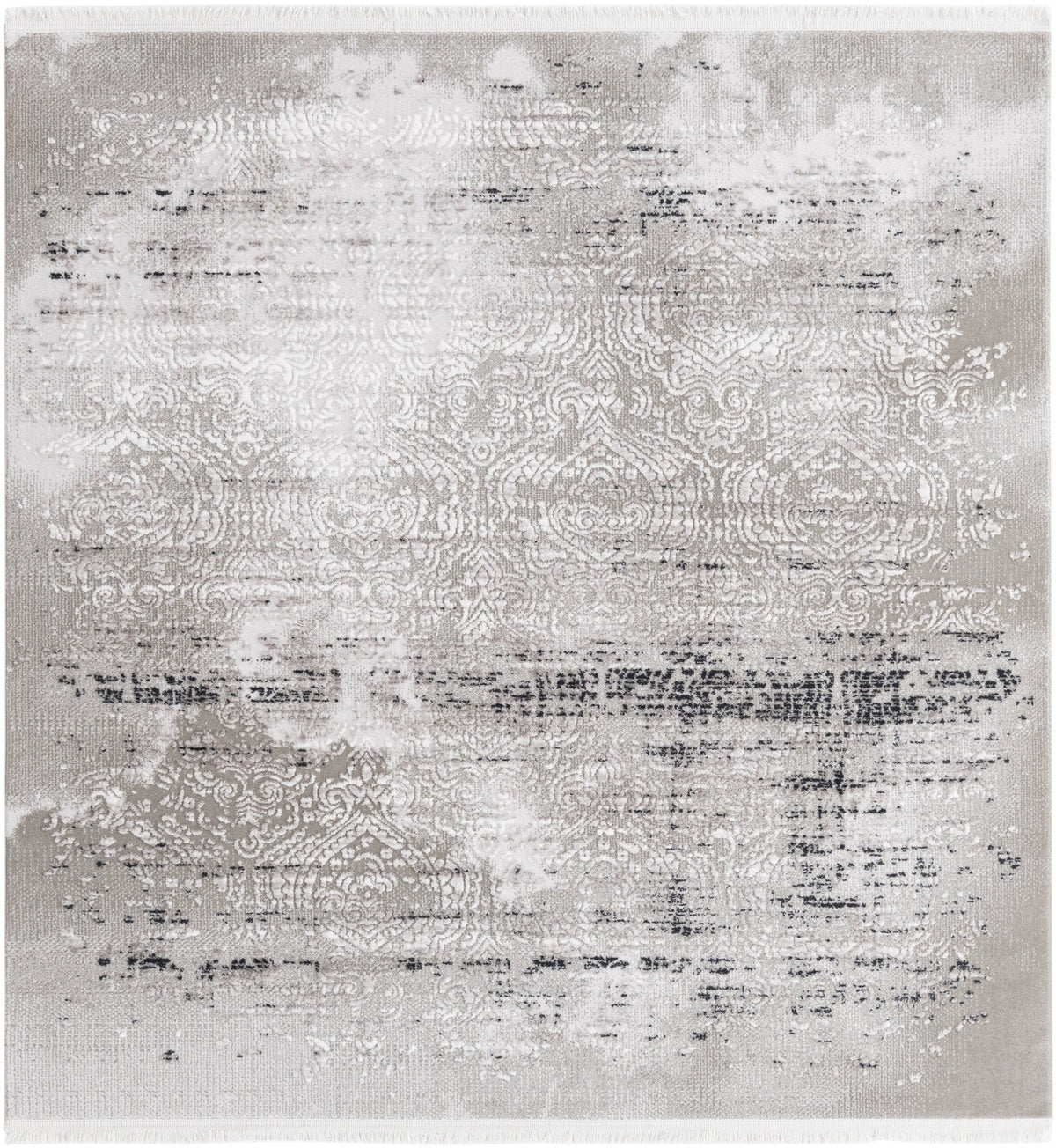 Quadratisch Teppich Davos Charme in Grau von Hadorn™ - Lifestyle Image