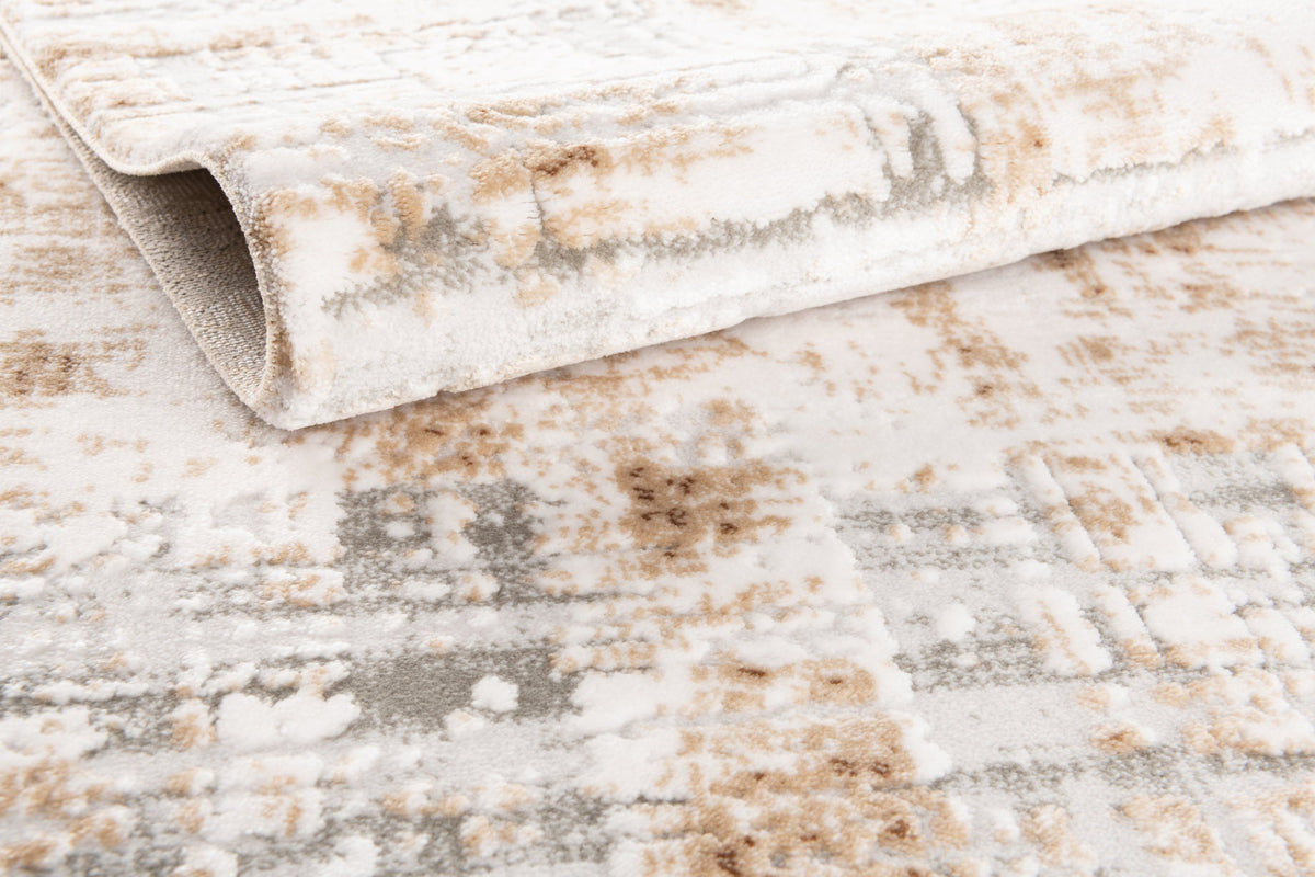 Quadratisch Teppich Davos Miracle in Beige von Hadorn™ - Lifestyle Image