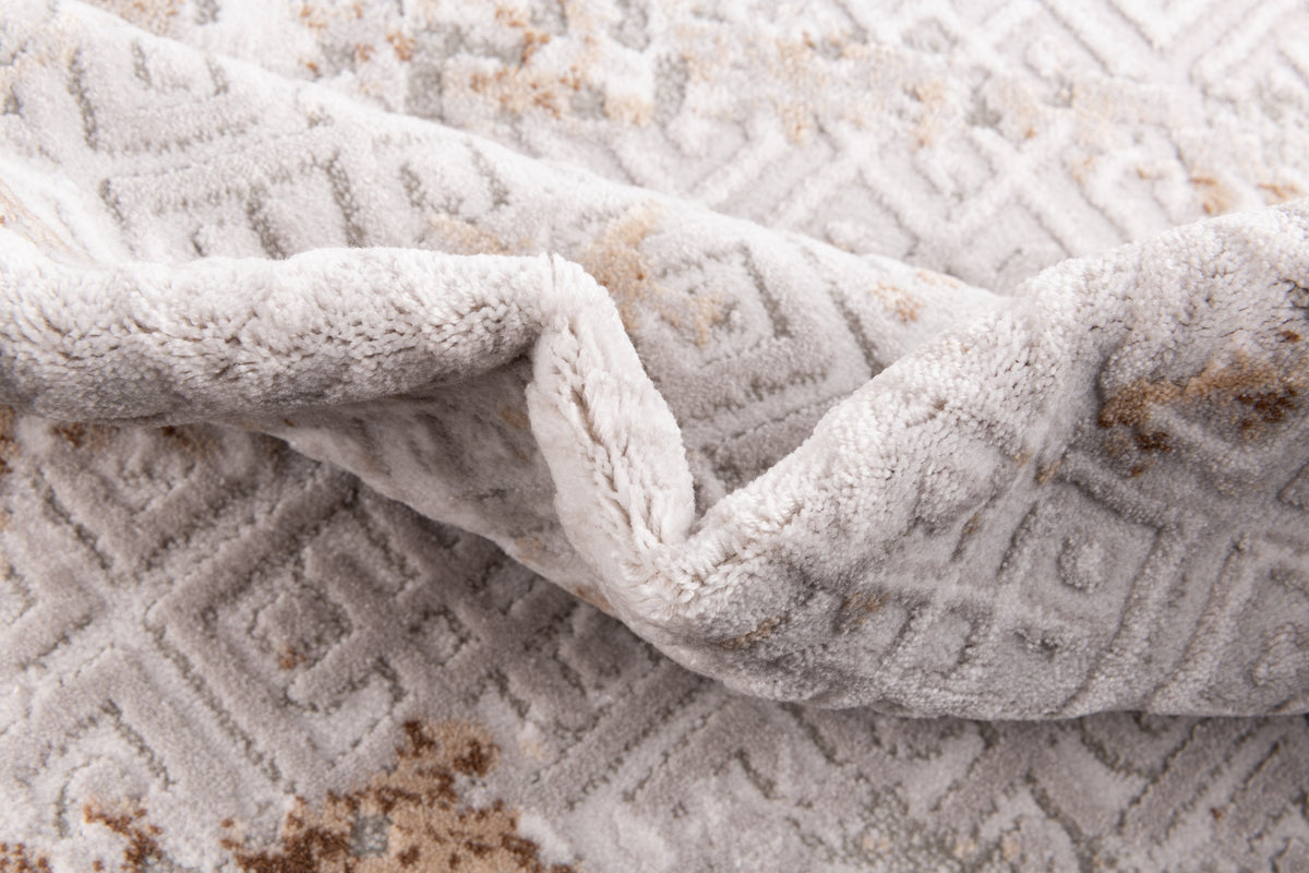 Rund Teppich Davos Fusion in Beige von Hadorn™ - Lifestyle Image