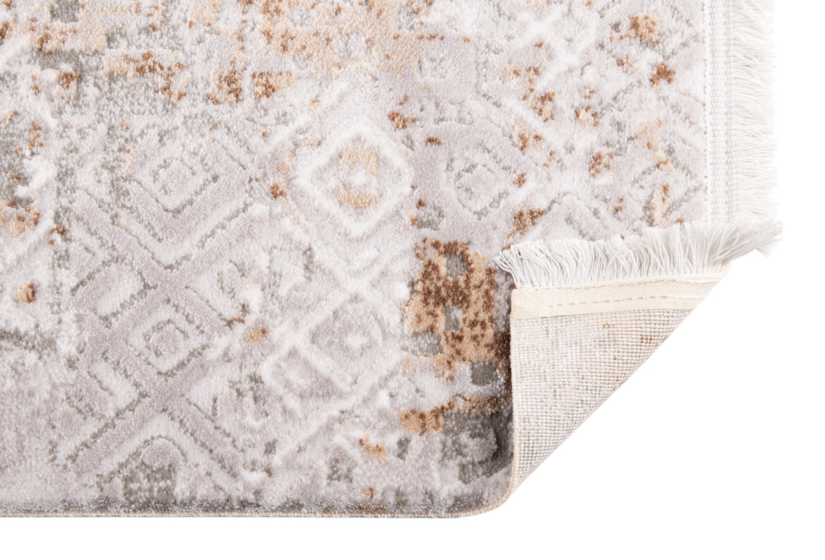 Quadratisch Teppich Davos Fusion in Beige von Hadorn™ - Lifestyle Image