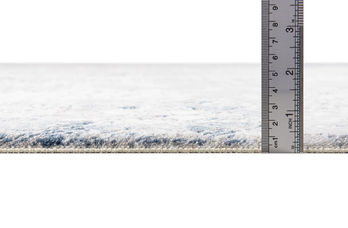 Quadratisch Teppich Davos Magic in Blau von Hadorn™ - Lifestyle Image