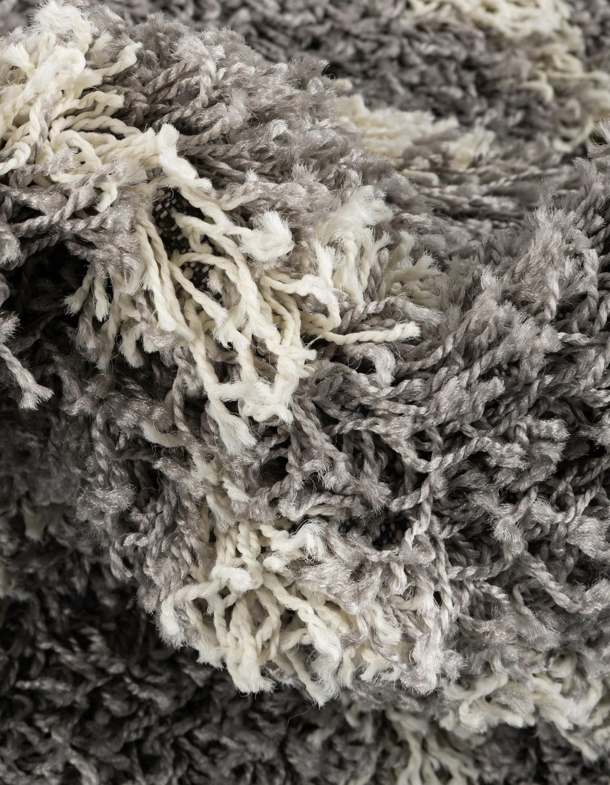 Läufer Hochflorteppich Trellis Shag in Grau von Hadorn™ - Lifestyle Image